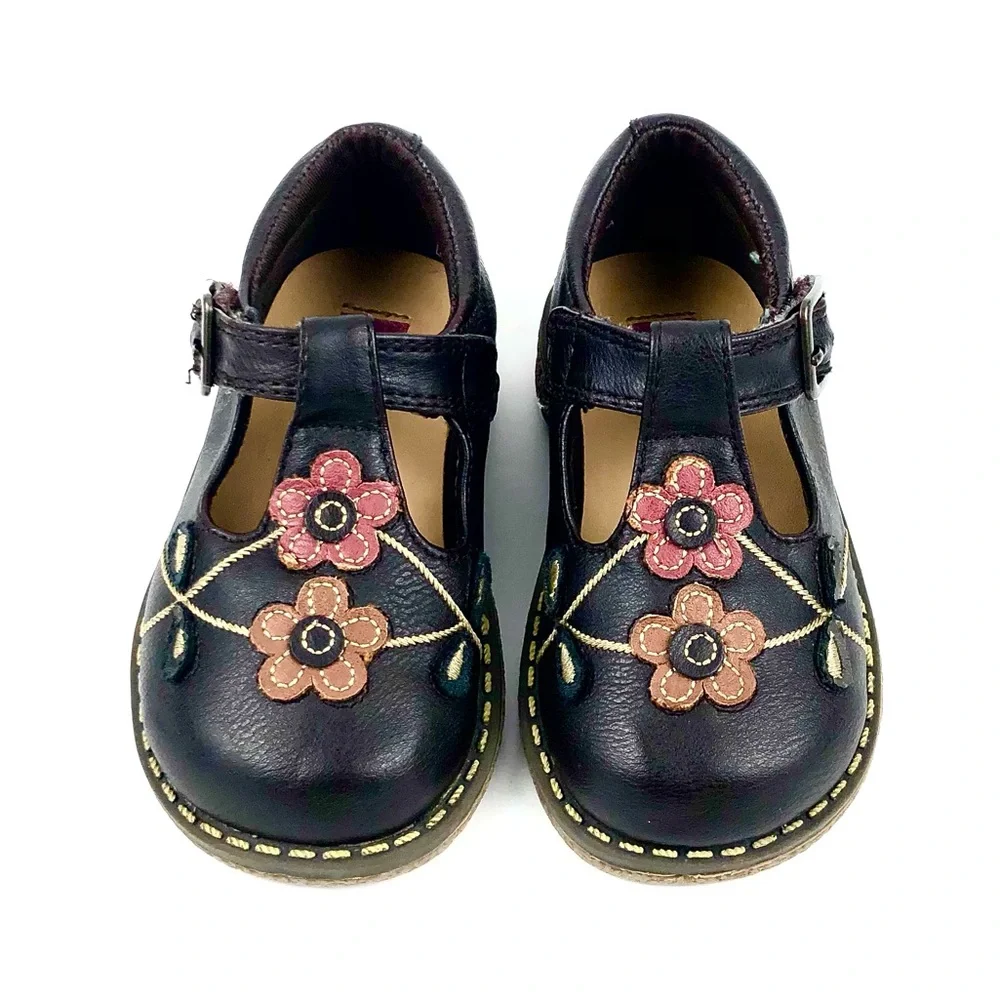 Rachael Toddler Brown T Strap Mary Janes Size 5